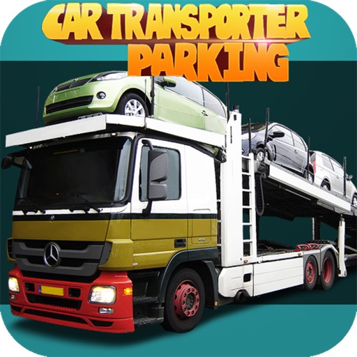 Car transporter parking game icon