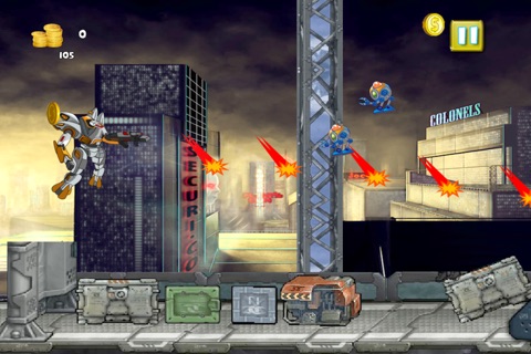 Glow Robot vs Scary Glow Monsters FREE - A Crazy Survival Adventure Game screenshot 2