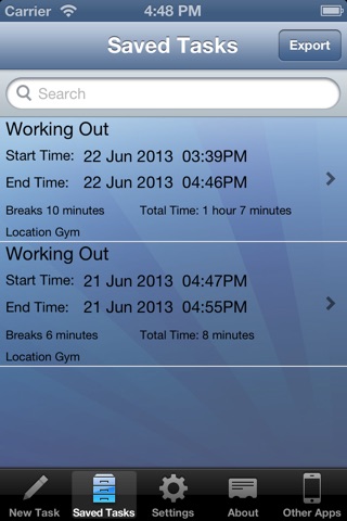 Time Tracker Lite screenshot 4