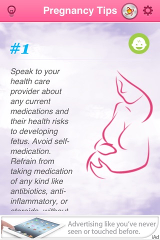 Pregnancy Tips for iPhone screenshot 2