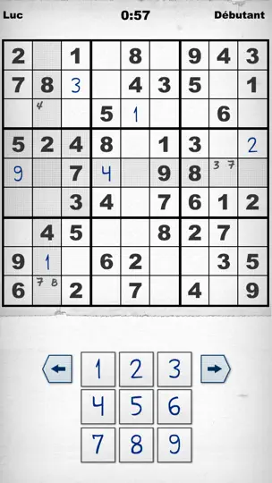 Capture d'écran de Simply Sudoku - L' Appli Gratuite Pour IPhone Et IPad. sur iPhone 2