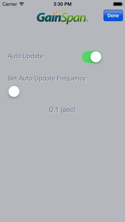 GainSpan NXP WiFi Sensor