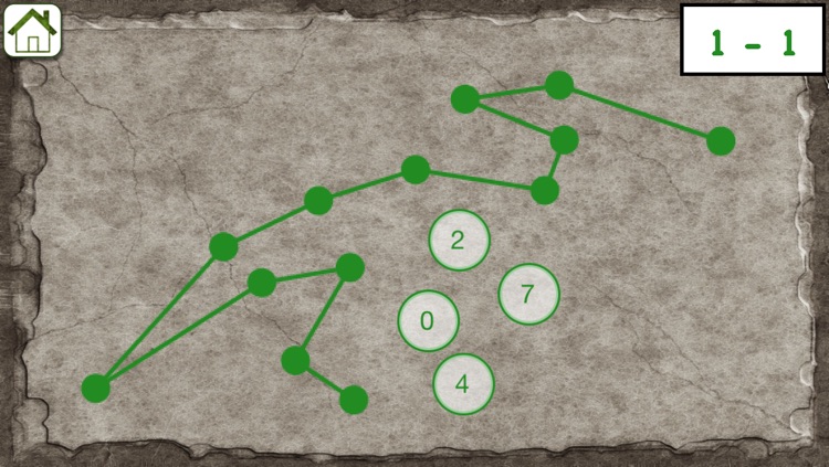 Math Dots(Dinosaur) - Connect To The Dot Puzzle / Kids Flashcard Drills for Adding & Subtracting