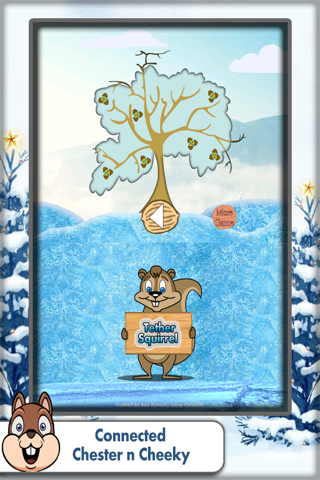 Tether Squirrel FREE: Grip Snowflake to Climbing Acorn Tree - Adventure & Fun Game screenshot 2
