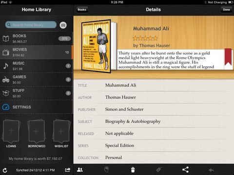 Home Library for iPad screenshot 4