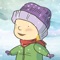 Your child can play alongside Stella, Sam, and their dog Fred as they go outside into the snow to look for their toboggan