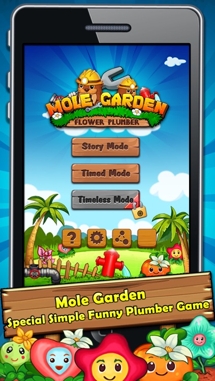 Ace Mole Garden - Flower Plumber Game