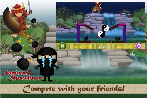 Samurai Showdown FREE - Ninja Dojo Under Siege Physics Game screenshot 3