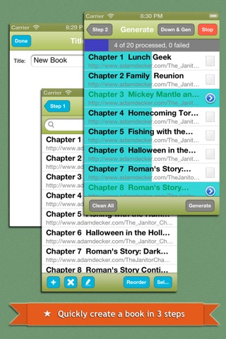 Web2Book Pro - Convert and Pack Web Pages From Different Web Sites to An iBooks epub Book screenshot 2