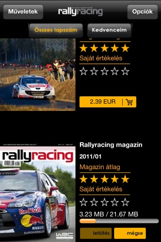 Rallyracing magazin screenshot 2