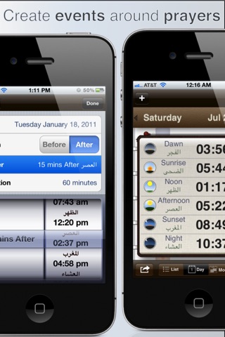 Guided Calendar ~ prayer times integrated in your calendar with Hijri date screenshot 4