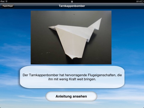 Papierflieger Anleitungen HD screenshot 3