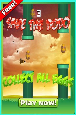 Crazy Flappy Dodo FREE - Save the bird from extinction screenshot 4