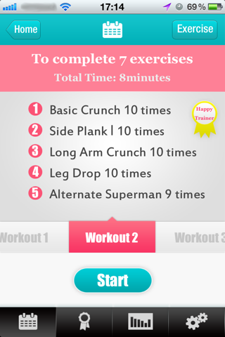 Abs Workouts - Getting A Perfect Belly in 12 Days screenshot 3