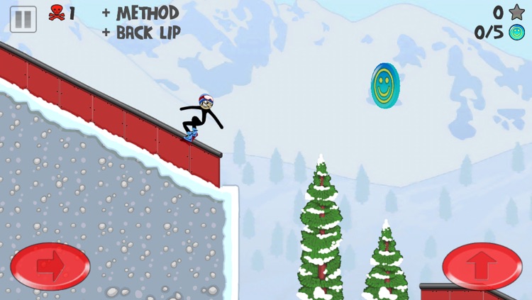 Stickman Snowboarder