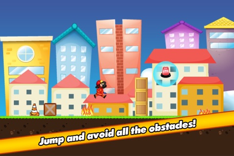 Fireman Rescue Rush PRO - Run and jump over the fire! screenshot 3