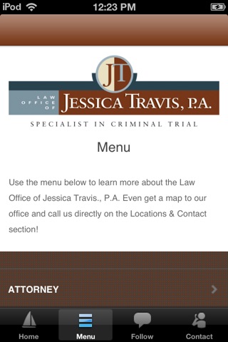 Law Office of Jessica Travis, P.A. screenshot 2