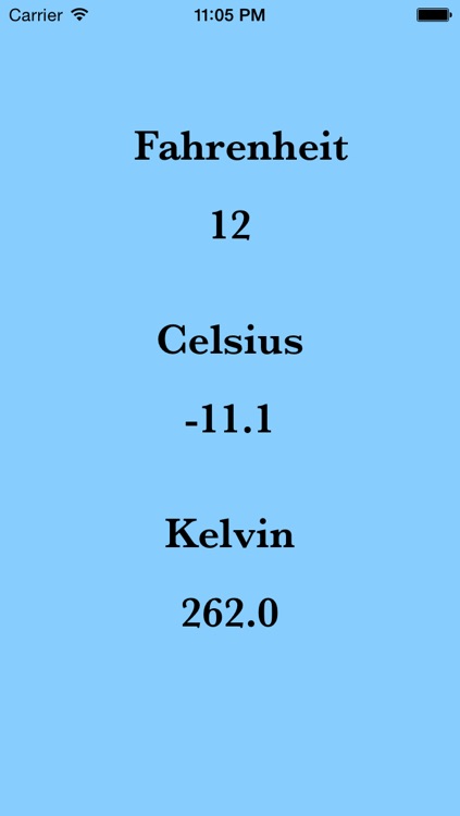 F,C,K - Temperature Converter