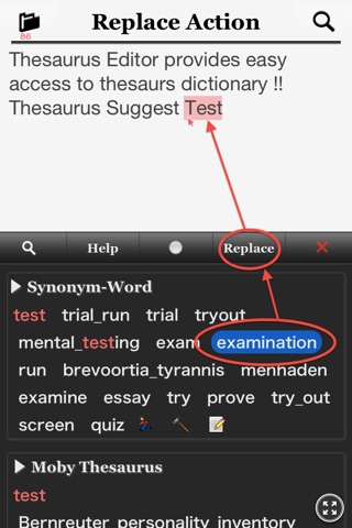 Thesaurus Editor screenshot 2