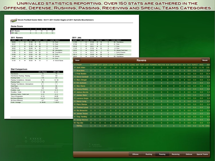 iScore Football Scorekeeper for iPad screenshot-4