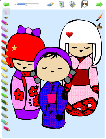 Livre de coloriages et autocollants pour les petites filles HD screenshot 3