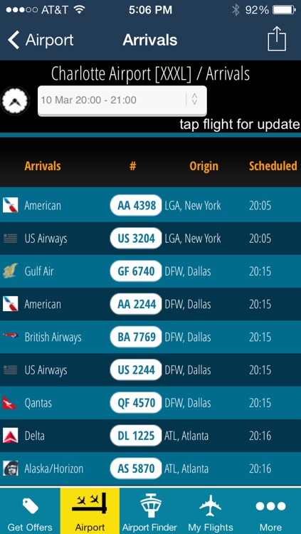 Charlotte Airport - Flight Tracker CLT Douglas American