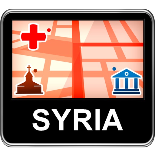 Syria Vector Map - Travel Monster icon