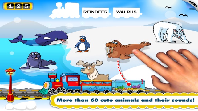 Animal Train Preschool Adventure First Word Learning Games f(圖5)-速報App