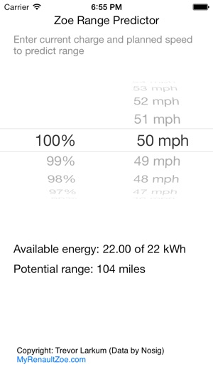 My Renault Zoe Range Predictor(圖2)-速報App