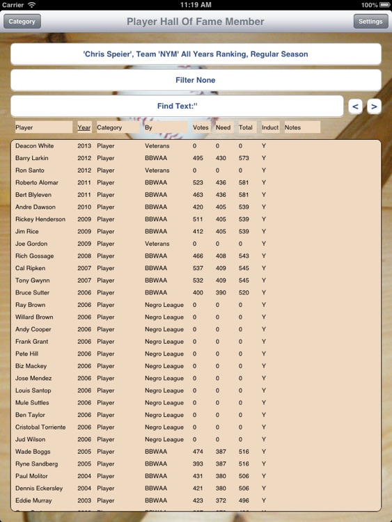 Baseball Historical Stats screenshot-4