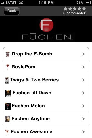 Fuchen Anytime - BAC Calculator, Drink Recipes & Call A Cab screenshot 3