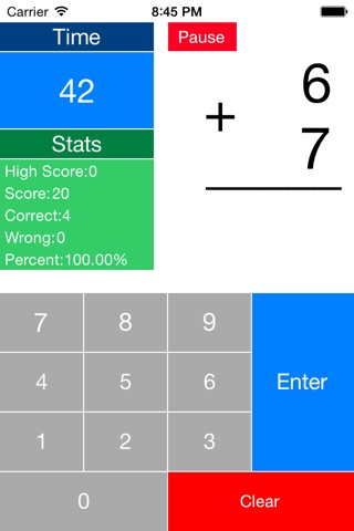 Flash Math Cards screenshot 2