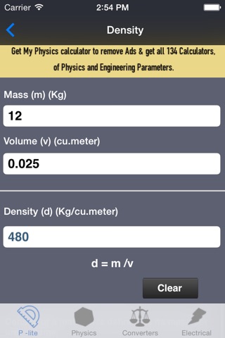 Physics-lite screenshot 2