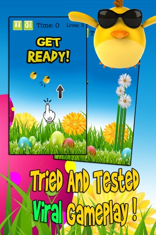Flappy Easter Bird - Clumsy Spring Chicken Flight To Win Painted Eggs screenshot 2