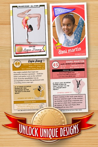 Women's Gymnastics Card Maker - Make Your Own Custom Gymnastics Cards with Starr Cards screenshot 3