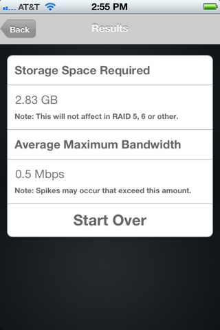 Storage & Bandwidth Calculator screenshot 4