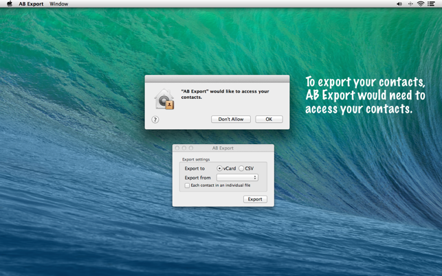 AB Export - Export Address Book contacts to CSV or VCF(圖3)-速報App