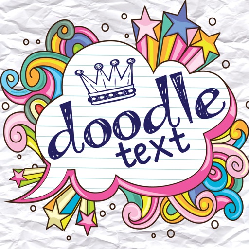 doodle text icon