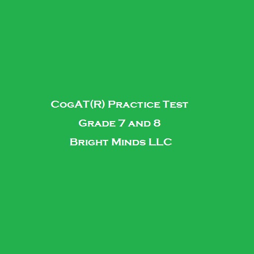 CogAT Practice Test Grade 7 and 8