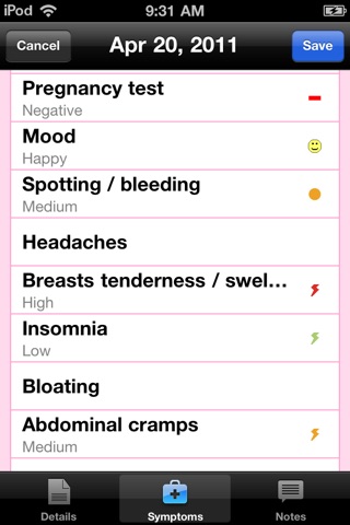 Menstrual Calendar screenshot 2