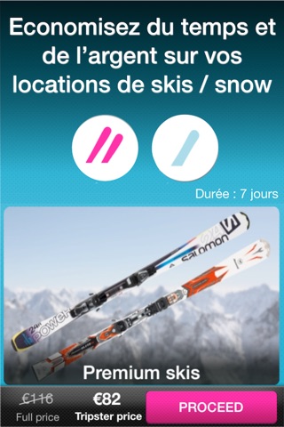 Tripster - Ski & Board hire, lessons & bar discounts and guide in the Alps screenshot 2