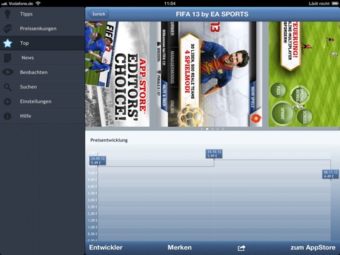 AppTicker HD screenshot 2