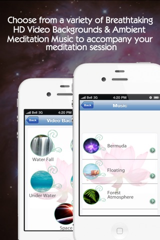 Pure Meditation - 20 Guided Meditation Techniques with HD Video Backgrounds & Ambient Meditation Music screenshot 3