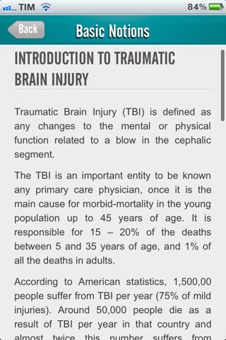 Traumatic Brain Injury (TBI) screenshot 2