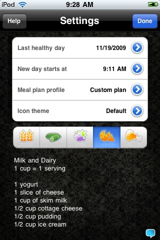 EatRight - Daily food log diet checklist healthy nutrition guide screenshot 2