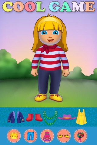 Little Girl Explorer and Funky Monkey - Free Kids Dressing Up Game screenshot 3
