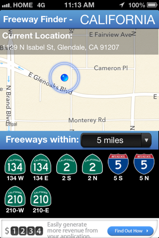 Freeway Finder screenshot 2