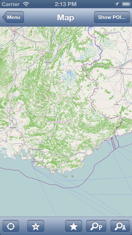Provence Alpes Cote D Azur Map - PLACE STARS