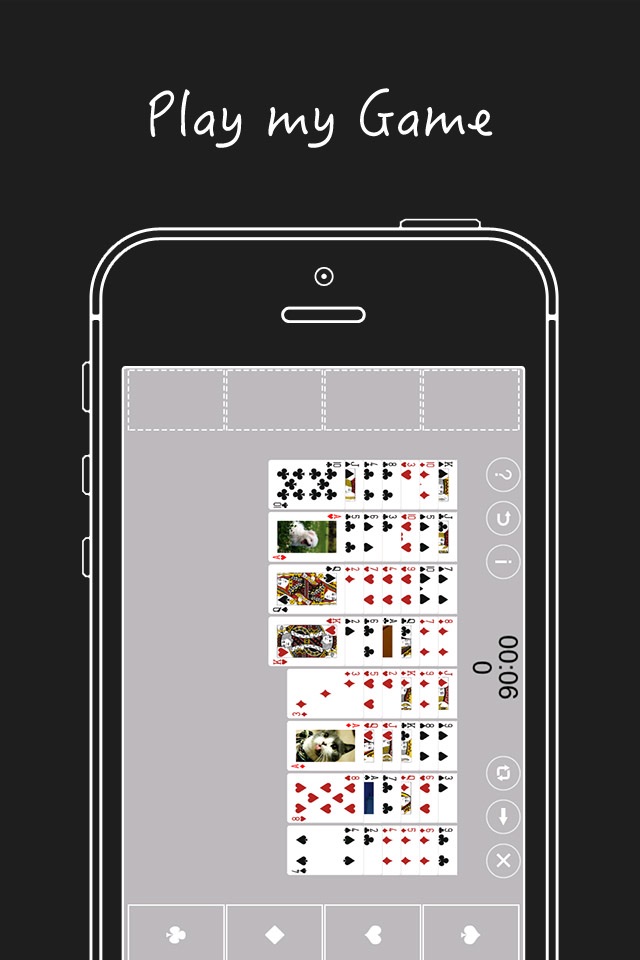 PokerCam (create decks, design cards, play game: FreeCell) screenshot 3