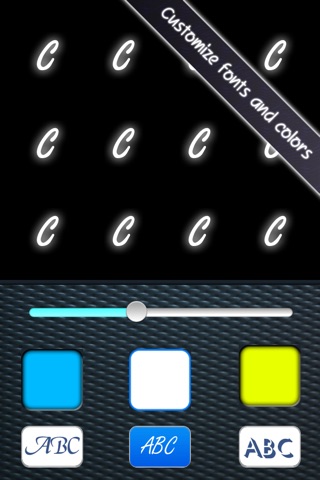 Neon Monogram - Designer Wallpaper, Icon Skin Monograms and Customized Backgrounds screenshot 2